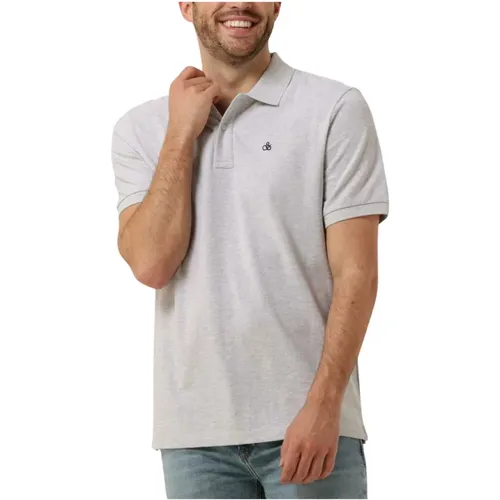 Herren Polo & T-Shirts Essentials - Baumwoll-Piqué , Herren, Größe: L - Scotch & Soda - Modalova