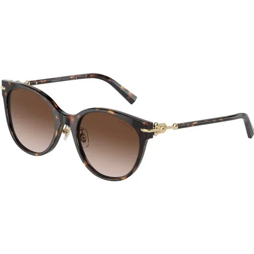 Stylish Sunglasses Black Frame , female, Sizes: 54 MM - Tiffany - Modalova