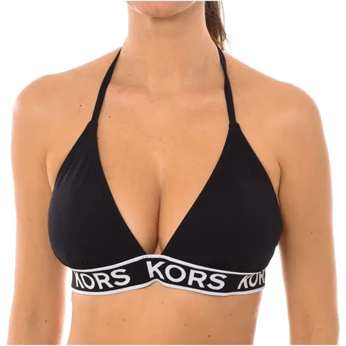 Elastisches Bikini-Top mit Logo , Damen, Größe: S - Michael Kors - Modalova