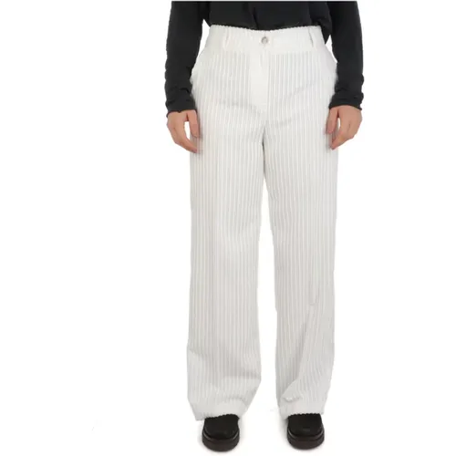 Pant Palazzo Velluto , female, Sizes: S - Nenette - Modalova