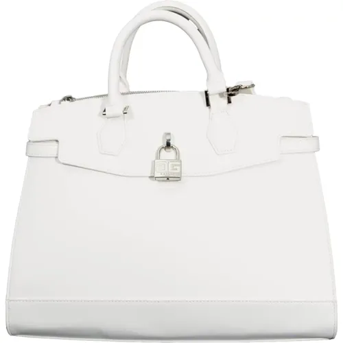 Handbags, female, , Size: ONE SIZE Smooth Eco Leather Hand Bag with Lock - Gaëlle Paris - Modalova