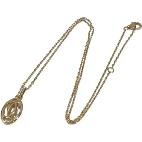 Pre-owned Jewellery, female, , Size: ONE SIZE Pre-owned Rose Gold necklaces - Cartier Vintage - Modalova