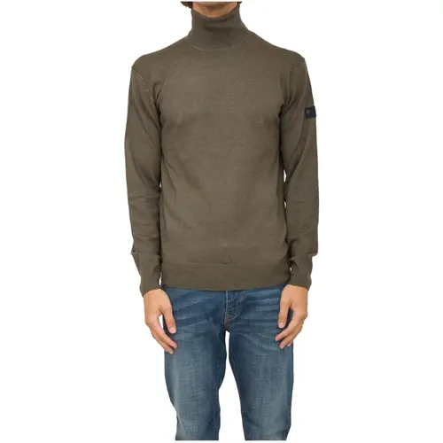 Grüner Strickpullover , Herren, Größe: M - Peuterey - Modalova