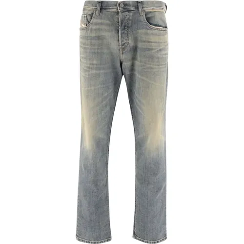 Stretch Cotton Denim Regular Fit Jeans , Herren, Größe: W31 - Diesel - Modalova