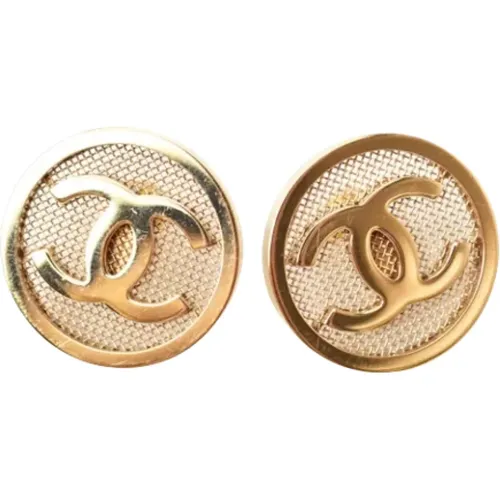 Pre-owned Jewellery, female, , Size: ONE SIZE Pre-owned Metal earrings - Chanel Vintage - Modalova