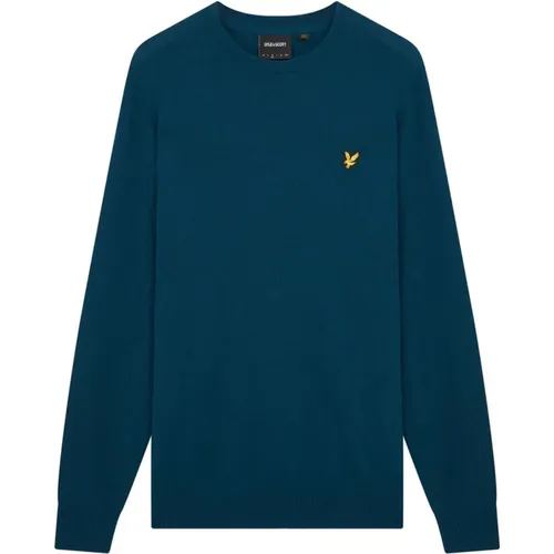 Round-neck Knitwear, male, , Size: S Cotton Knitwear and Sweaters - Lyle & Scott - Modalova