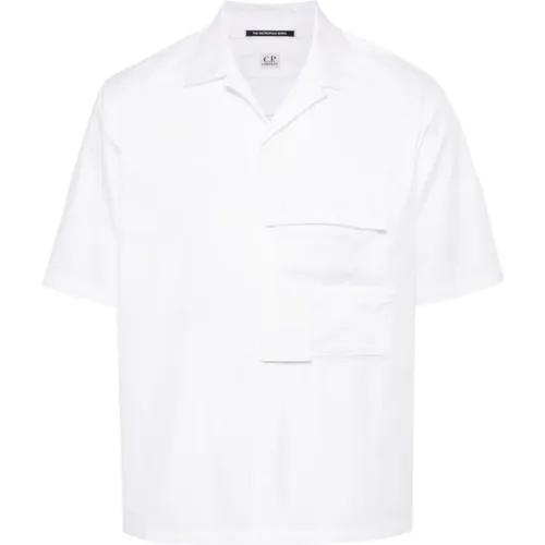 Tasche Kurzarmhemd , Herren, Größe: L - C.P. Company - Modalova