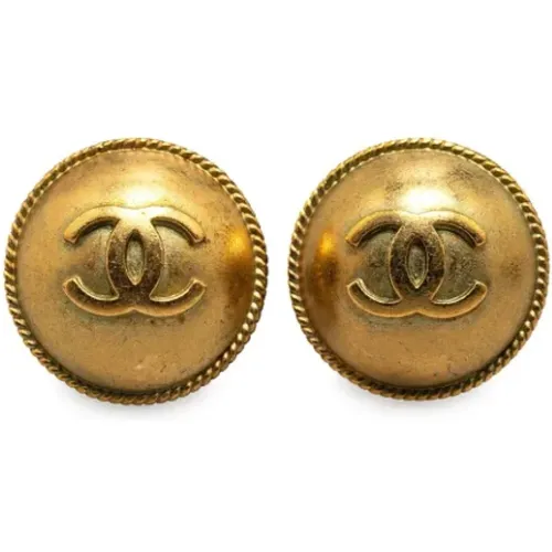 Pre-owned Jewellery, female, , Size: ONE SIZE Pre-owned Fabric earrings - Chanel Vintage - Modalova