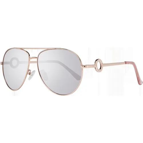 Sunglasses, female, , Size: ONE SIZE Rose Gold Aviator Sunglasses - Guess - Modalova