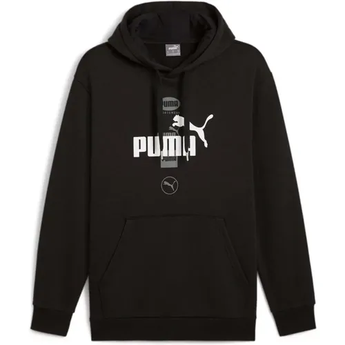 Power Graphic H Hoodie , Herren, Größe: M - Puma - Modalova