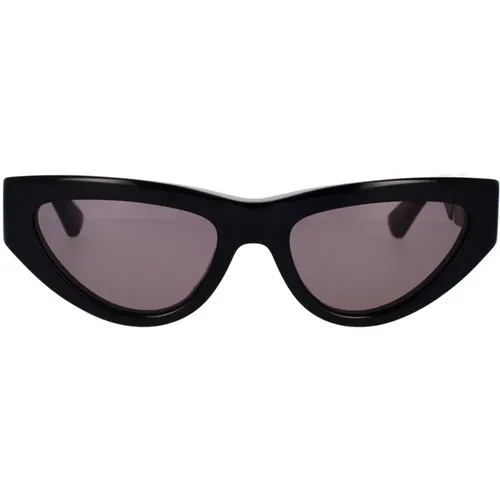 Women Cat-Eye Sunglasses Bv1176S 001 , female, Sizes: 55 MM - Bottega Veneta - Modalova