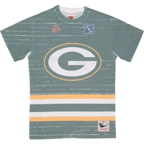 T-Shirts, male, , Size: XL Green Bay Packers NFL Tee Shirt - Mitchell & Ness - Modalova