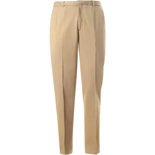Beaver Cotton Trousers with Button and Zip Closure , male, Sizes: L, M, XL - Circolo 1901 - Modalova