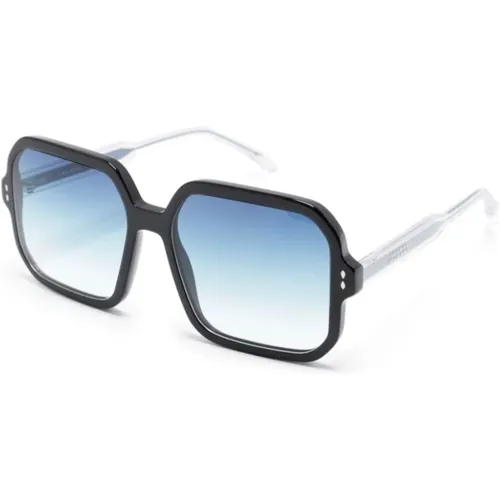 Schwarze Sonnenbrille mit Original-Etui , Damen, Größe: 57 MM - Isabel marant - Modalova