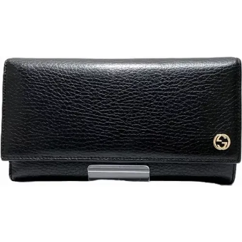 Pre-owned Wallets, male, , Size: ONE SIZE Pre-owned Leather wallets - Gucci Vintage - Modalova