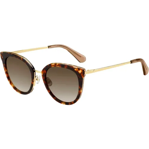 Sunglasses, female, , Size: 51 MM Jazzlyn/S Sunglasses in Havana Gold/ - Kate Spade - Modalova