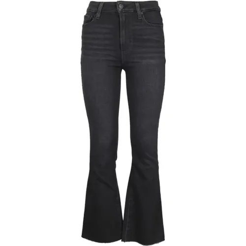 Schwarze Flared Jeans Retro Stil - Paige - Modalova