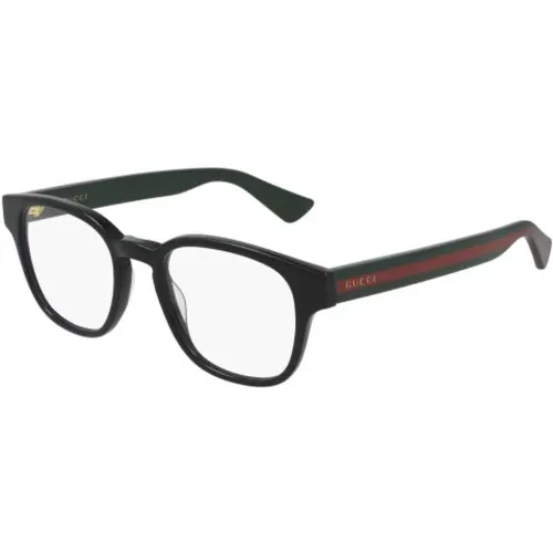 Schwarze Grüne Transparente Brille - Gucci - Modalova