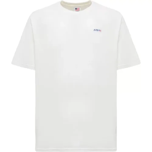 T-Shirts und Polos Weiß , Herren, Größe: 2XL - Autry - Modalova