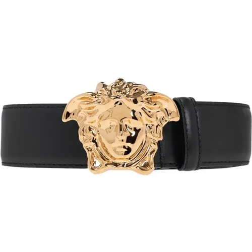 Belts, male, , Size: 95 CM Leather Belt - Versace - Modalova