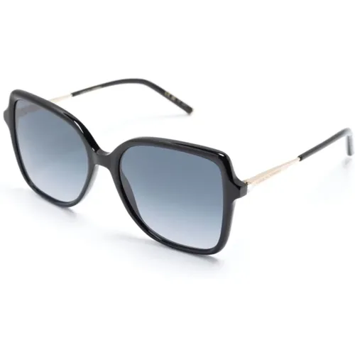 Schwarze Sonnenbrille mit Original-Etui , Damen, Größe: 55 MM - Carolina Herrera - Modalova
