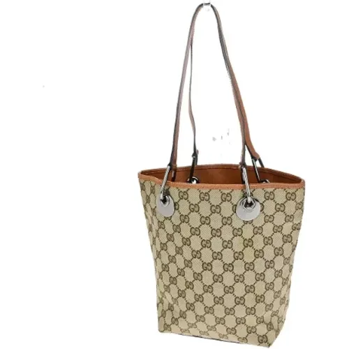 Pre-owned Tote Bags, female, , Size: ONE SIZE Pre-owned Canvas gucci-bags - Gucci Vintage - Modalova