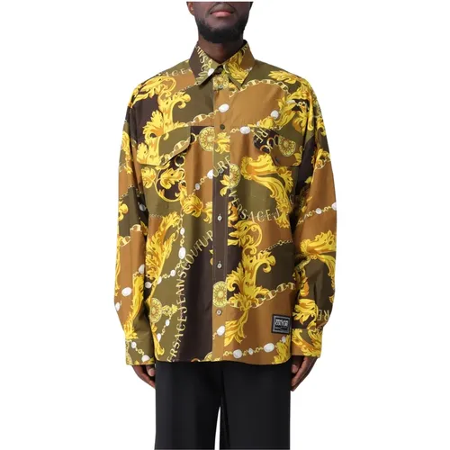 Stylish Shirts , male, Sizes: L - Versace - Modalova