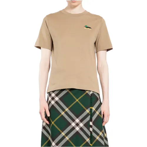 Duck Logo Print Jersey T-Shirt , female, Sizes: M, S, XS - Burberry - Modalova