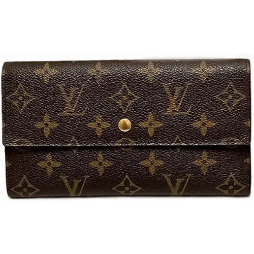 Pre-owned Wallets, female, , Size: ONE SIZE Pre-owned Canvas wallets - Louis Vuitton Vintage - Modalova
