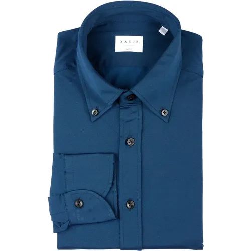 Blaues Hemd Camicia Stil - Xacus - Modalova