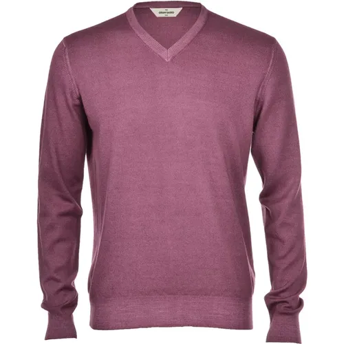 Pullover V-Ausschnitt , Herren, Größe: 2XL - Gran Sasso - Modalova