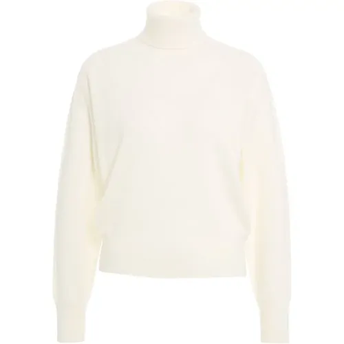 Weiße Rollkragen Kaschmir Pullover Aw24 , Damen, Größe: M - MVM - Modalova