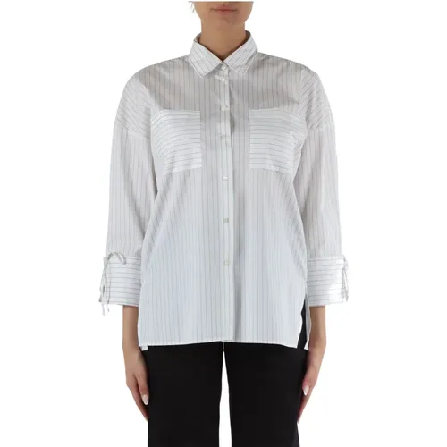 Oversize Poplin Shirt Cappa , female, Sizes: XS, M, S - Pennyblack - Modalova