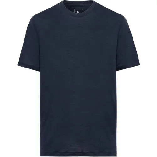 Tencel-Wollmischung T-Shirt - Boggi Milano - Modalova