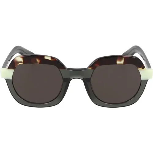 Quadratische Acetat-Sonnenbrille Webb , unisex, Größe: 50 MM - Kaleos - Modalova