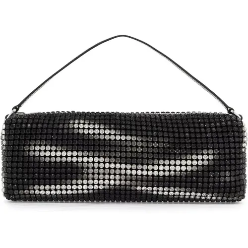 Mesh Rhinestone Handbag , female, Sizes: ONE SIZE - alexander wang - Modalova