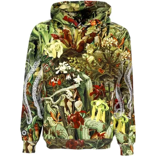 Hoodies, male, , Size: S Nepenthes Army Hoodie - Octopus - Modalova