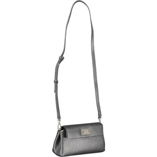 Schwarze Crossbody-Tasche aus Polyester mit Logo - Calvin Klein - Modalova