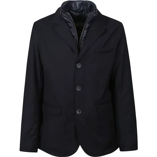 Gepolsterte Daunenblazer Jacke , Herren, Größe: 2XL - Herno - Modalova