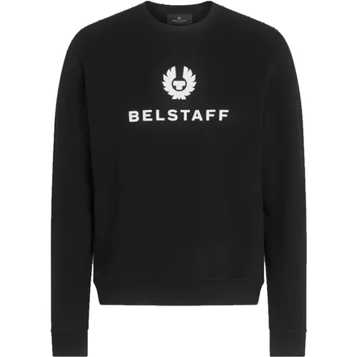 Signature Crewneck Sweatshirt in , male, Sizes: M, XL, 2XL, L - Belstaff - Modalova