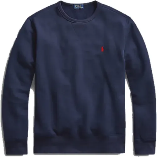 Blaue Logo Sweaters mit Rundhalsausschnitt - Polo Ralph Lauren - Modalova