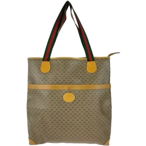 Pre-owned Tote Bags, female, , Size: ONE SIZE Pre-owned Canvas gucci-bags - Gucci Vintage - Modalova