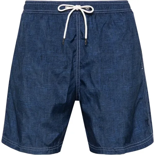 Polyester Swimwear with Side Pockets , male, Sizes: L, M, XL - PAUL & SHARK - Modalova
