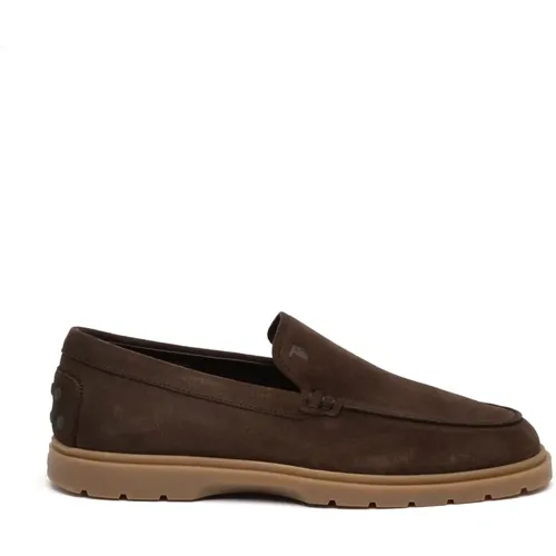 Suede Loafer Rubber Sole , male, Sizes: 10 UK, 6 UK - TOD'S - Modalova