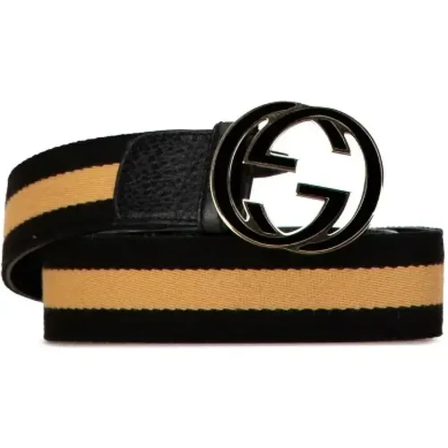 Pre-owned Belts, female, , Size: ONE SIZE Pre-owned Leather belts - Gucci Vintage - Modalova