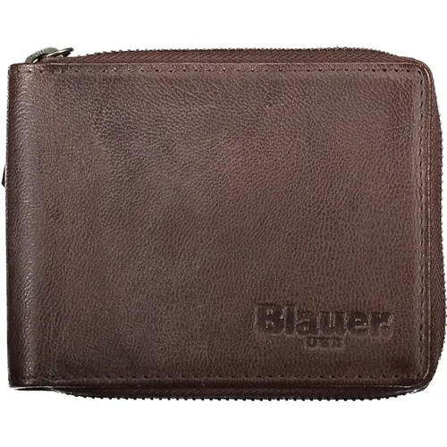 Men's Wallet Almont, Contrast Details , male, Sizes: ONE SIZE - Blauer - Modalova