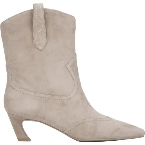 Women's Velour Cowboy Boots Er00116174 , female, Sizes: 5 UK, 4 UK, 3 UK, 7 UK, 6 UK - Estro - Modalova