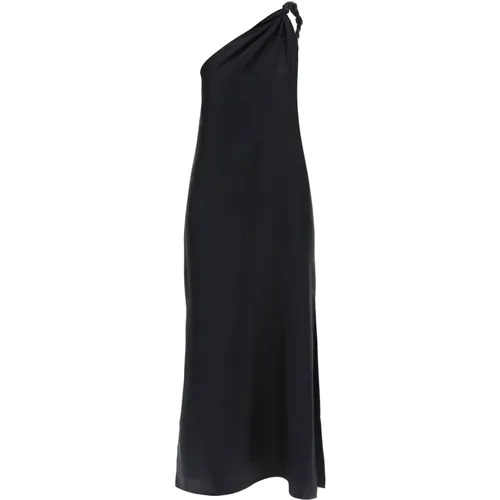 Adela Silk One-Shoulder Maxi Dress , female, Sizes: M - Loulou Studio - Modalova