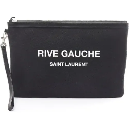 Pre-owned Leather clutches , female, Sizes: ONE SIZE - Yves Saint Laurent Vintage - Modalova