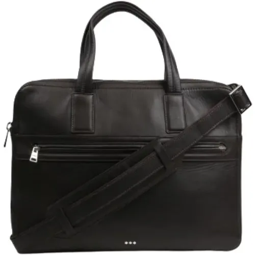 Analyst Leather Laptop Bag , male, Sizes: ONE SIZE - Royal RepubliQ - Modalova